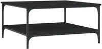vidaXL Couchtisch Schwarz 80x80x40 cm Holzwerkstoff
