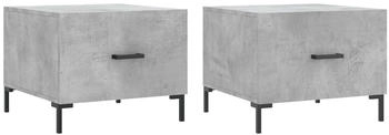 vidaXL Couchtische 2 Stk. Betongrau 50x50x40 cm Holzwerkstoff Modell 1