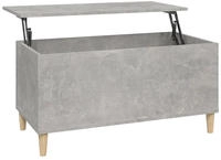 vidaXL Couchtisch Betongrau 90x44,5x45 cm Holzwerkstoff