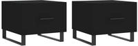 vidaXL Couchtische 2 Stk. Schwarz 50x50x40 cm Holzwerkstoff