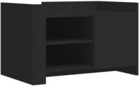 vidaXL Couchtisch Schwarz 80x50x50 cm Holzwerkstoff