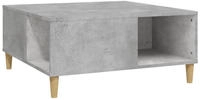 vidaXL Couchtisch Betongrau 80x80x36,5 cm Holzwerkstoff