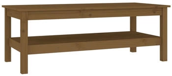 vidaXL Couchtisch Honigbraun 110x50x40 cm Massivholz Kiefer Modell 1