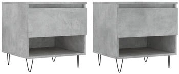 vidaXL Couchtische 2 Stk. Betongrau 50x46x50 cm Holzwerkstoff Modell 1
