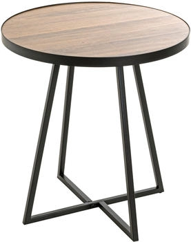 HAKU Beistelltisch schwarz, eiche 48x48x52cm (25845)