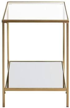 HAKU Beistelltisch Spiegel, Sicherheitsglas gold 39x39x55cm (25233)