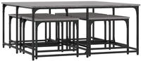 vidaXL Satztische 5 Stk. Grau Sonoma Holzwerkstoff