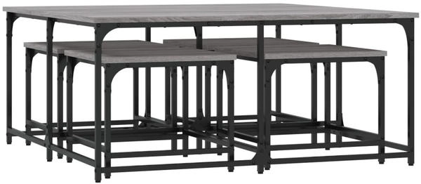 vidaXL Satztische 5 Stk. Grau Sonoma Holzwerkstoff