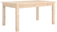 vidaXL Couchtisch 80x50x40 cm Massivholz Kiefer