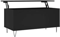 vidaXL Couchtisch Schwarz 90x44,5x45 cm Holzwerkstoff