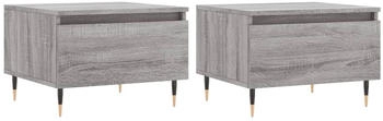 vidaXL Couchtische 2 Stk. Grau Sonoma 50x46x35 cm Holzwerkstoff Modell 3