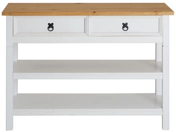 Idimex Konsolentisch TEQUILA Kiefer Massiv weiß/braun (80876)