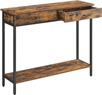 Vasagle Konsolentisch braun vintage 100x 80x 30cm ( LNT015B01V1)