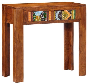 HAKU Konsole Eiche Schwarz | Modernes Sideboard, Metallgestell, Spanplatte, 40x60x40 Cm, Bis 15 Kg Belastbar
