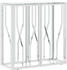 vidaXL Konsolentisch Silbern 70x30x70 cm Edelstahl und Glas (350035)