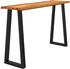 vidaXL Konsolentisch Baumkante 140x40x80 cm Massivholz Akazie (353297)
