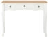 vidaXL Konsolentisch 280044 weiß / braun mit 3 Schubladen 100x78x35cm