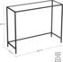 Vasagle Konsolentisch LGT026B01 schwarz 100x80x35cm