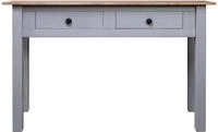 vidaXL Konsolentisch Grau 110x40x72 cm Kiefernholz Panama