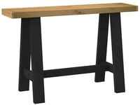 vidaXL Konsolentisch NOAIN A-Form-Beine 120x30x75 cm Massivholz Kiefer