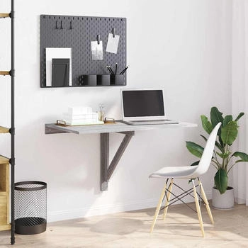 vidaXL Wand-Klapptisch grau Sonoma
