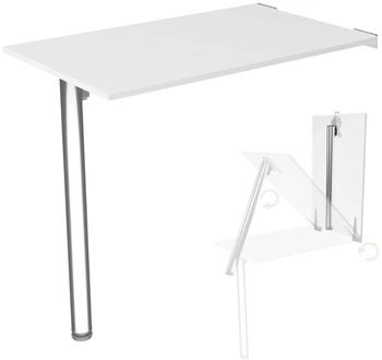 KDR Produktgestaltung Wandklapptisch 80x50cm weiß