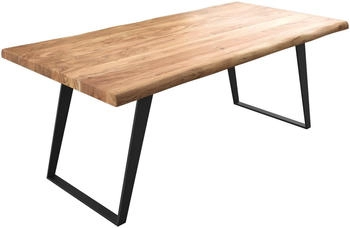 DeLife Esstisch Edge 200x100 XL Akazie Natur (10157)