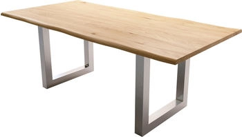 DeLife Esstisch Edge 200x100x2,5-3 Eiche Natur (25448)