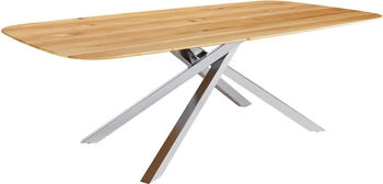 DeLife Esstisch Edge Boot 240x120x2,5-3 Eiche Natur (38909)