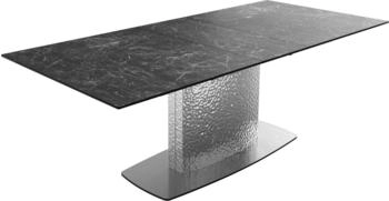 DeLife Esstisch Edge 180-220x90 Keramik Laminam nero greco (38030)