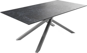 DeLife Esstisch Edge 200x100cm Keramik Laminam nero greco (25370)