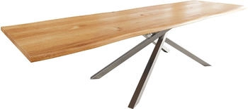 DeLife Esstisch Edge 300x100x4 Eiche Natur (38893)