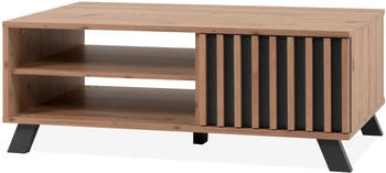 Furn.Design Wohnzimmer Tisch Eiche Artisan Sofatisch + Ablage 110 x 67 cm Madem