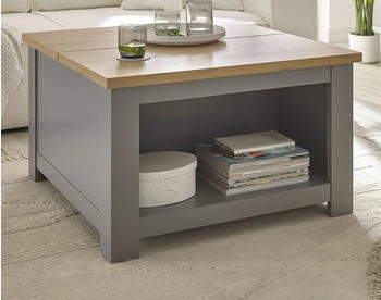 Furn.Design Wohnzimmer Tisch grau Eiche Stauraum 83 cm Rideau grau
