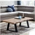 Finebuy GAYA Massivholz Akazie 115 x 60 cm Baumstamm Wohnzimmertisch