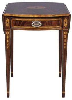 Demotex Casa Padrino Luxus Mahagoni + Schublade Braun 96 x 77 x H. 73 cm Wo
