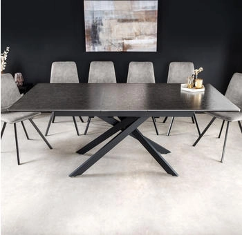 Riess-Ambiente Ausziehbarer Esstisch Alpine 160-200cm anthrazit