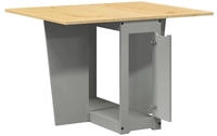 vidaXL Butterfly-Esstisch Klappbar Corona Grau Massivholz Kiefer