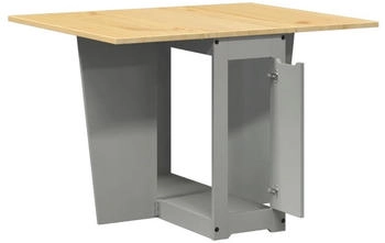 vidaXL Butterfly-Esstisch Klappbar Corona Grau Massivholz Kiefer (4013437)