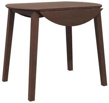 vidaXL Esstisch Braun Massivholz Gummibaumholz (4102528)