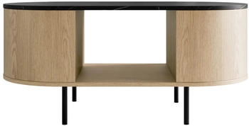 Mirjan24 Lygrint Stilvoll Wohnzimmer Kollektion M24 Eiche Cremona Marmor Schwarz + Schwarz