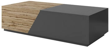 Mirjan24 Ceelias Modern Wohnzimmer Sofatisch + Stauraum Kaffeetisch M24 Wotan Anthrazit 60 cm X 42 cm X 124 cm