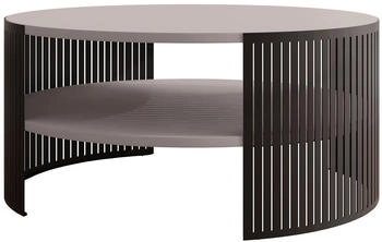 Mirjan24 Fikoli Kaffeetisch Modern Design Sofatisch Stilvoll Wohnzimmer Schwarz Cashmere 75 cm X 40 cm X 75 cm