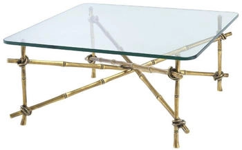 Demotex Casa Padrino Luxus Vintage Messingfarben 70 x 70 x H. 32,5 cm Messing Wo