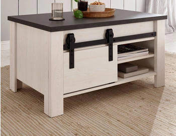 Furn.Design Wohnzimmer Tisch Sofatisch weiß Pinie Landhaus Stauraum 93x60 Stove