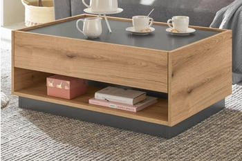 Furn.Design Wohnzimmer Tisch Eiche Evoke Schublade Stauraum 90 cm Center