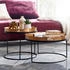 Wohnling 2er Set Metall Tabletttisch Gold Sofatisch Tisch Rund Modern