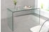 Riess-Ambiente Extravaganter Glas Schreibtisch Fantome 120cm transparent