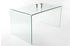 Riess-Ambiente Extravaganter Glas Schreibtisch Fantome 120cm transparent