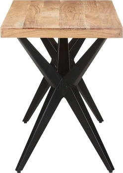 vidaXL Esstisch 120x60x76 cm Massivholz Akazie (323559)